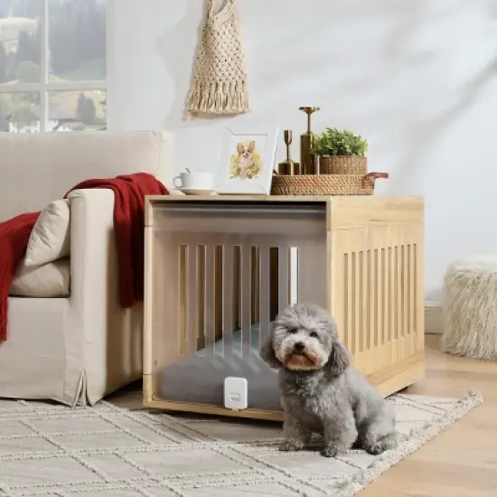 Sam's Pets 25" Charlie Dog Crate In Natural Oak image {1}