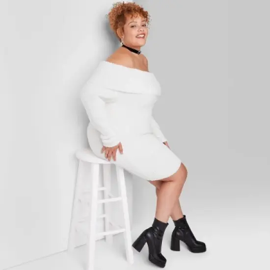 Women's Long Sleeve Mini Sweater Dress - Wild Fable&trade; image {4}