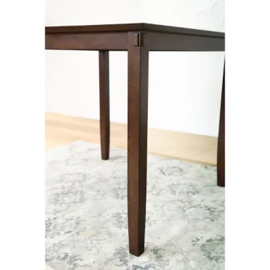 Alexander Square Counter Height Wood Dining Table Brown - Abbyson Living image {4}