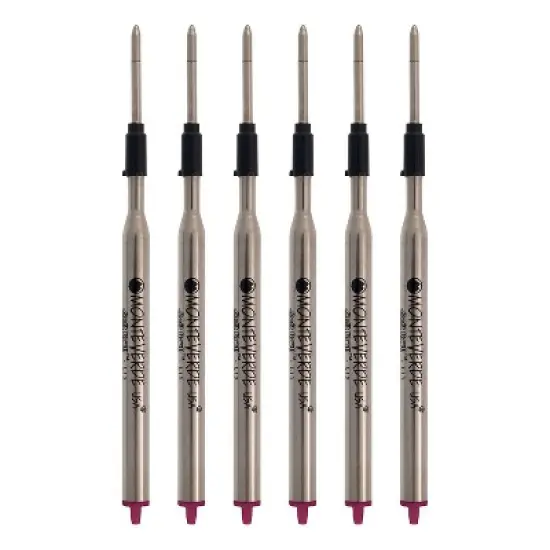Monteverde Medium Ballpoint Refill For Lamy Ballpoint Pens 6/Pack Pink L133PK image {1}