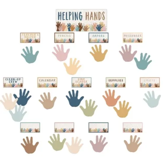 Teacher Created Resources&reg; Everyone is Welcome Helping Hands Mini Bulletin Board Set image {1}