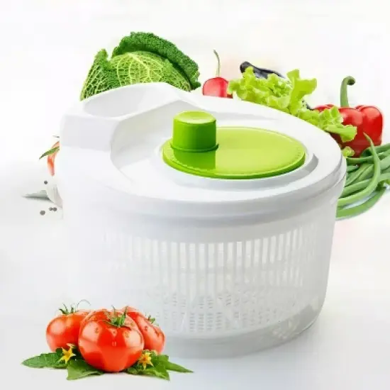 Fortune Candy 3L Multifunctional Vegetable Spinner and Grater, Compact Salad Strainer Bowl for Quick Prep, Easy to Clean, Lightweight Kitchen Gadget image {12}
