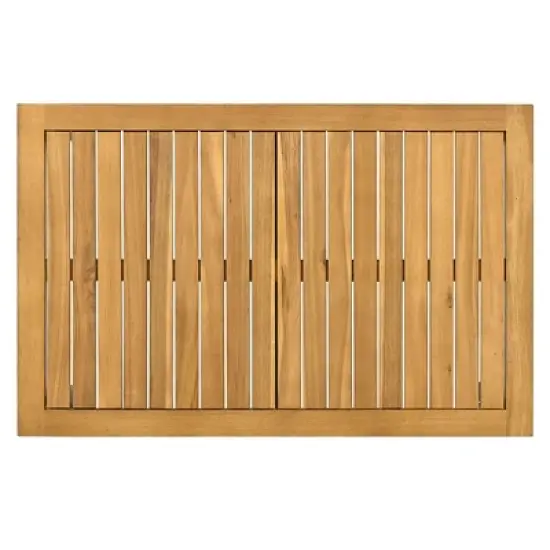 Patio Sectional Sofa Set, Outdoor Iron-Wood Seating Group Conversation Set with Side Table and Cushions for Garden, Backyard -ModernLuxe image {14}