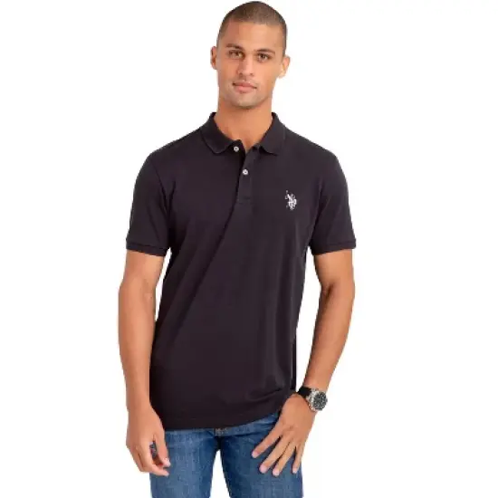 U.S. Polo Assn. Men's Solid Interlock Polo Shirt image {3}