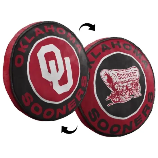 15" NCAA Oklahoma Sooners Cloud Pillow: Sports Team Logo Plush Novelty image {3}