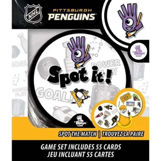 MasterPieces Officially Licensed NHL Pittsburgh Penguins Spot It Game for Kids and Adults image {1}