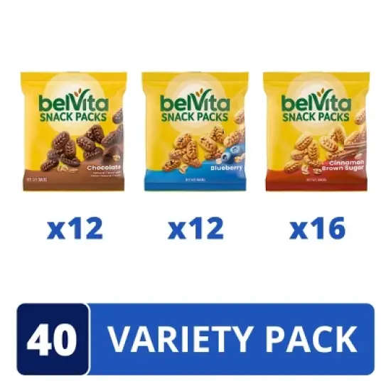 BelVita Mini Snack Bar Variety Pack - 28oz/40ct image {1}