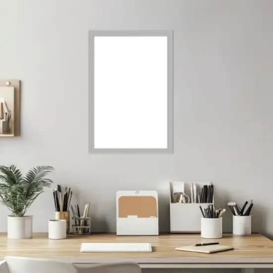 Amanti Art Hera Chrome Framed Dry Erase Magnetic Board image {5}