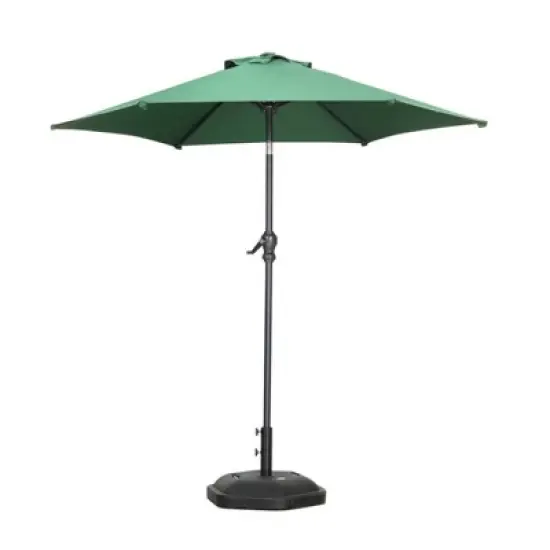 Ainfox 7.5ft Patio Umbrella With Modern Umbrella Base image {7}