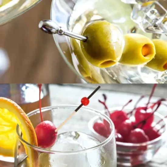 Unique Bargains Disposable Pearl Bead Bamboo Fruit Decorative Cocktail Picks 100 Pcs image {3}