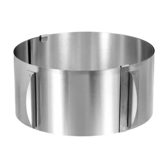 Unique Bargains Adjustable Stainless Steel Nonstick Retractable Round Cake Ring image {18}