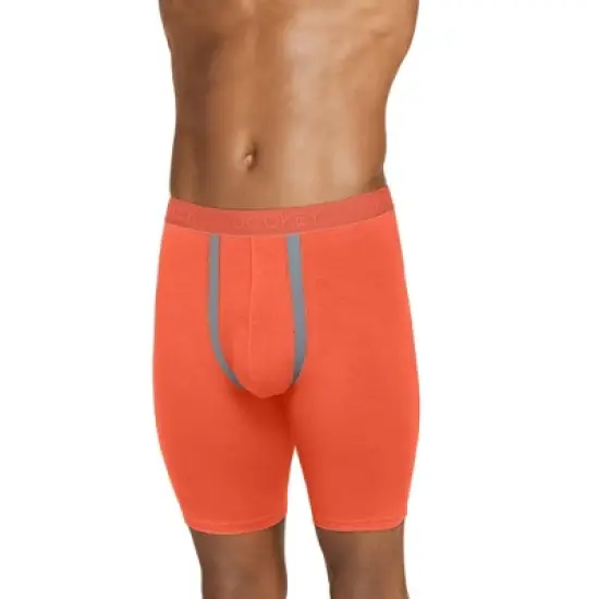 Jockey Men's Chafe Proof Pouch Cotton Stretch 8.5" Long Leg Box image {11}