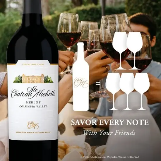 Chateau Ste. Michelle Merlot Red Wine - 750ml Bottle image {3}