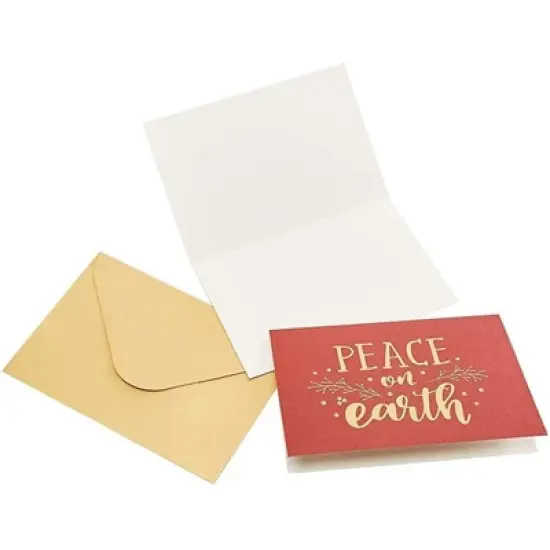 Sustainable Greetings 24-Pack Gold Foil Christmas Cards Assortment with Envelopes, 6 Designs (4 x 6 In) image {3}