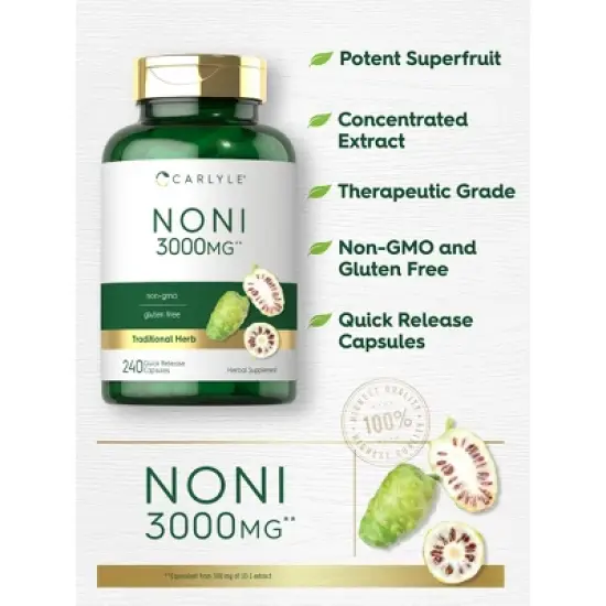 Carlyle Noni 3000mg | 240 Capsules image {2}