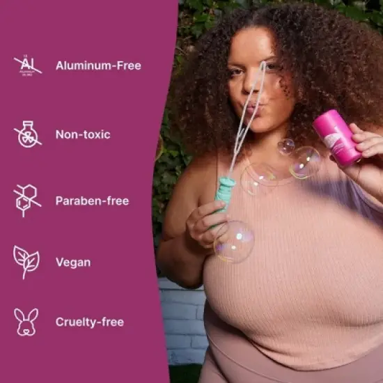 Happy Curves Anti Chafe Stick Deodorant - Fragrance Free - 1.7oz image {6}