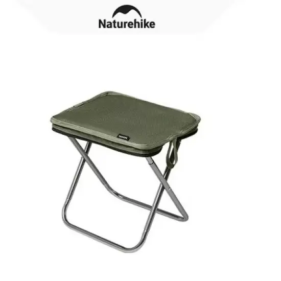 Naturehike,Folding Camping Stool,Portable Mini Camping Chair, Lightweight Aluminium Alloy Chair, Small Backpacking Stool with Thickened Seat Cushion image {12}