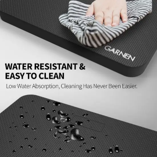 Garnen Extra Thick Garden Kneeling Pad for Gardening Work Bathing Baby Yoga Exercise, EVA Foam Gardening Knee Protectors & Baby Bath Kneeler Pad,Black image {4}