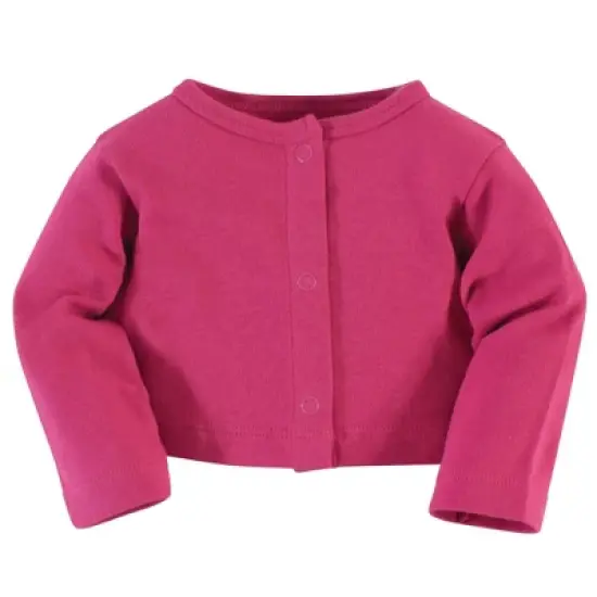 Touched by Nature Baby and Toddler Girl Organic Cotton Dress and Cardigan 2pc Set, Bright Butterflies image {3}