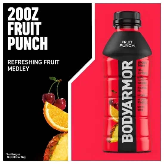 BODYARMOR Fruit Punch Sports Drink - 6pk/20 fl oz Bottles image {3}