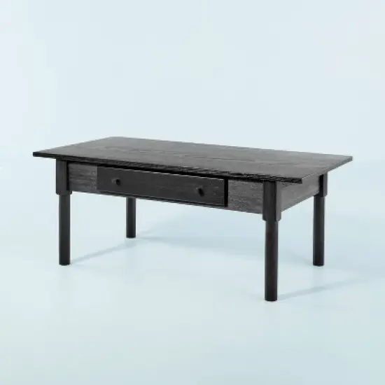 Wood Turned Leg Coffee Table with Drawer - Black - Hearth & Hand&trade; with Magnolia image {3}