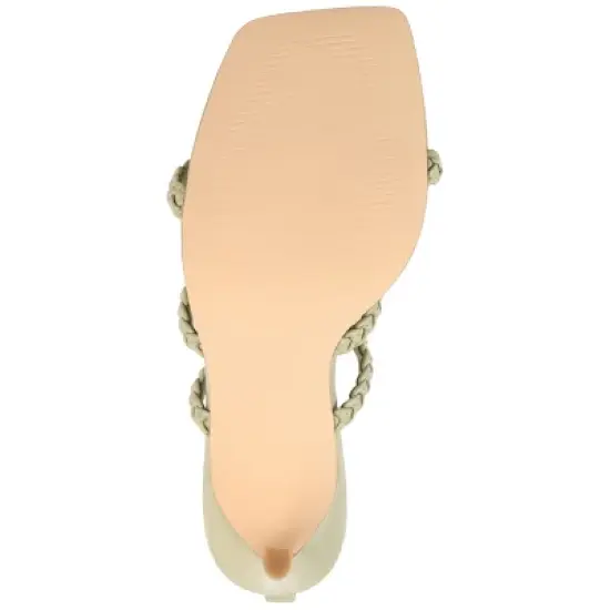 Journee Collection Womens Jamila Tru Comfort Foam Open Toe High Stiletto Pumps Sage 7.5 image {4}