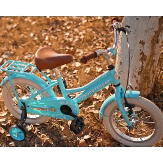 JOYSTAR Retro Style Girls Bike for Kids and Toddlers, Pink Green image {3}