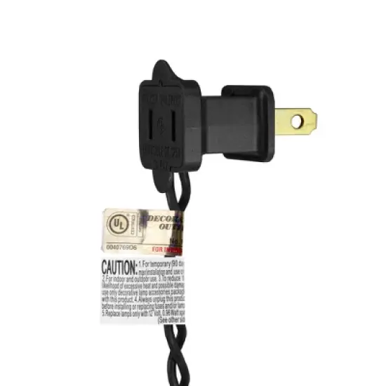 Northlight Wide Angle LED Christmas Lights - Purple - 16' Black Wire - 50ct image {2}