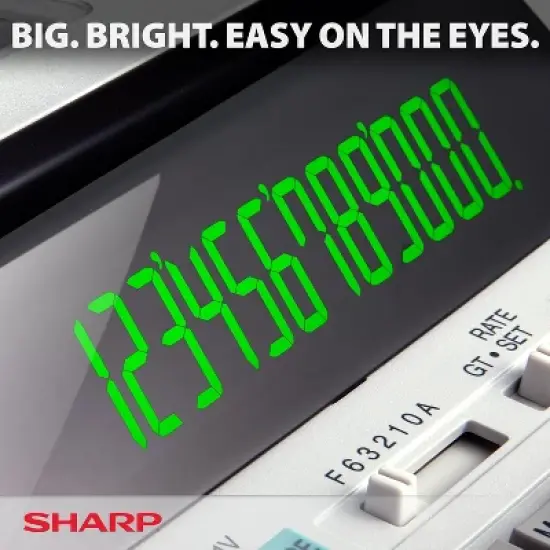 Sharp EL-1801V Printing Calculator &ndash; 12-Digit LCD, AC Powered, Office & Business Use image {3}