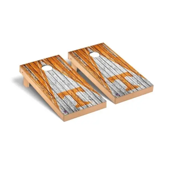 NCAA Tennessee Volunteers Premium Cornhole Board Triangle Weathered Version image {1}
