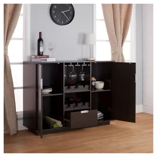 Roslyn Modern Multi-Storage Buffet Espresso - HOMES: Inside + Out image {3}