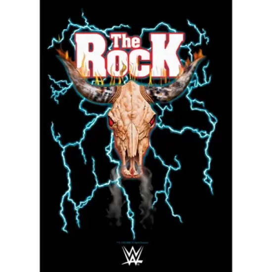 Men's WWE The Rock Electric Bull Logo T-Shirt image {1}