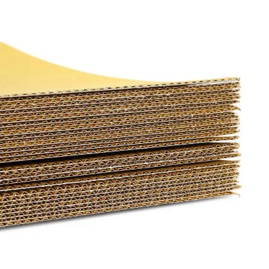 Bright Creations 30-Pack Gold Corrugated Paper Sheets for DIY Arts and Crafts Projects (8.3 x 11.7 In) image {2}