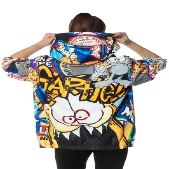 Members Only - Women's Garfield Windbreaker Oversized Jacket - Multi image {1}