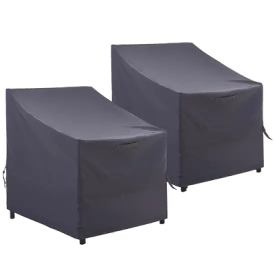 Syemin Plant Covers, Outdoor Swivel Lounge Chair Cover 2 Pack, Waterproof High Wind Resistant Anti-Fading, Gray 35"*33"*36" image {5}