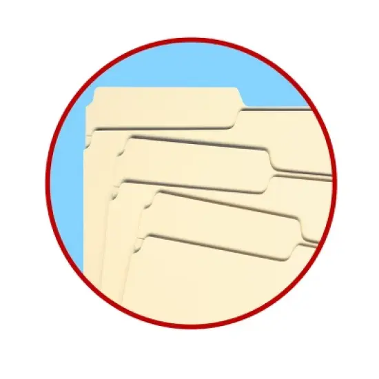 Smead File Folders, Reinforced 1/3-Cut Tab Left Position, Letter Size, Manila, 100 Per Box (10335) image {7}