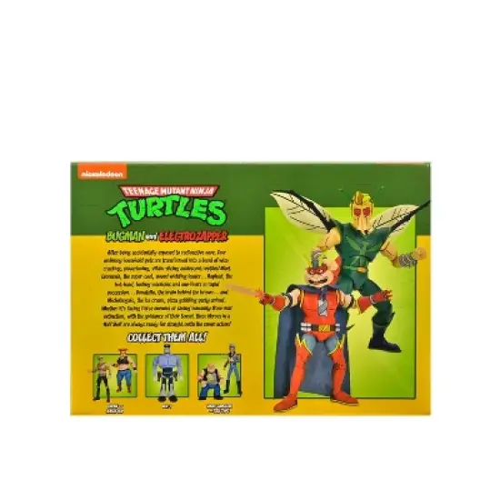 NECA Teenage Mutant Ninja Turtles Cartoon 7" Scale Bugman and Electro Action Figure Set - 2pk image {2}