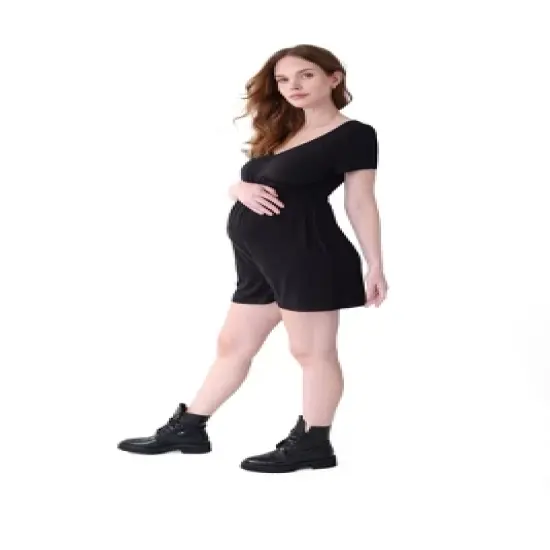 Ingrid & Isabel Maternity Soft Knit Romper image {1}