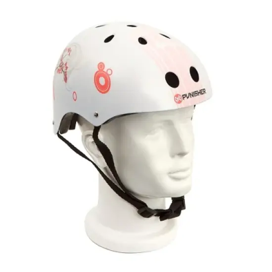 Punisher Skateboards Cherry Blossom 31-Inch Skateboard With Helmet Combo, Pink image {1}