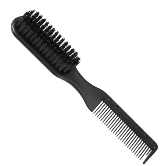 Unique Bargains Nylon Dual Side Hair Brush Black 1 Pc image {6}
