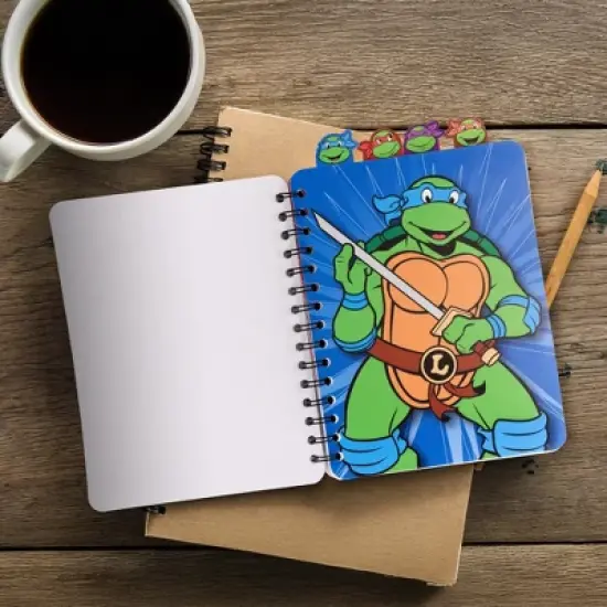 Inkology, LLC Teenage Mutant Ninja Turtles 4-Tab Spiral Notebook With 160 Dotted Sheets image {8}
