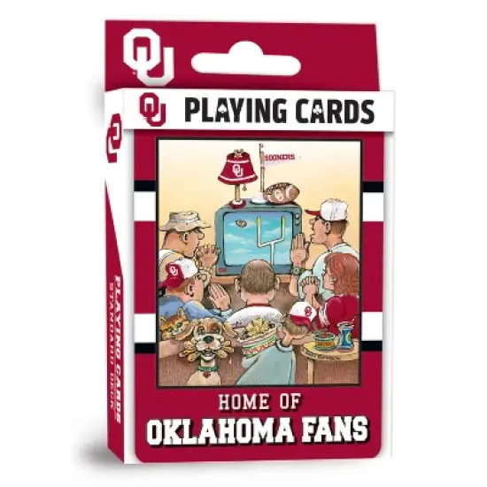 MasterPieces Officially Licensed NCAA Oklahoma Sooners Fan Deck Playing Cards - 54 Card Deck image {1}