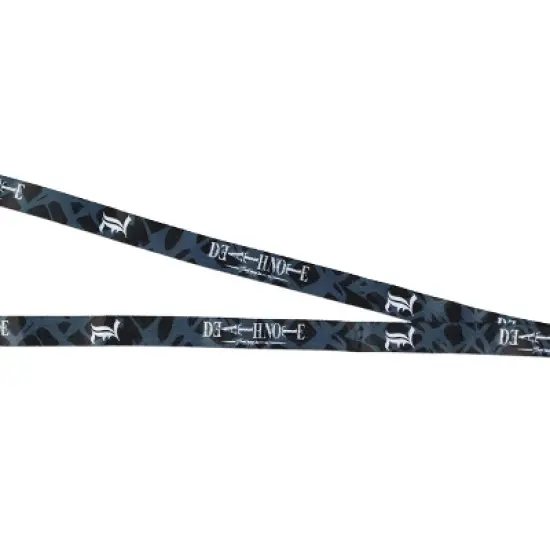 Death Note Detective L Anime Lanyard ID Badge Holder With 2' Rubber Charm image {2}