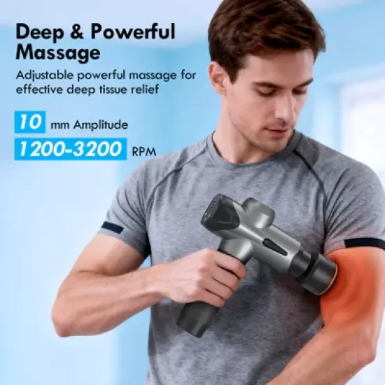 SUGIFT Massage Gun Thermacool Handheld Deep Tissue for Muscle Recovery Pain Relief with Heat and Cool Functions image {6}