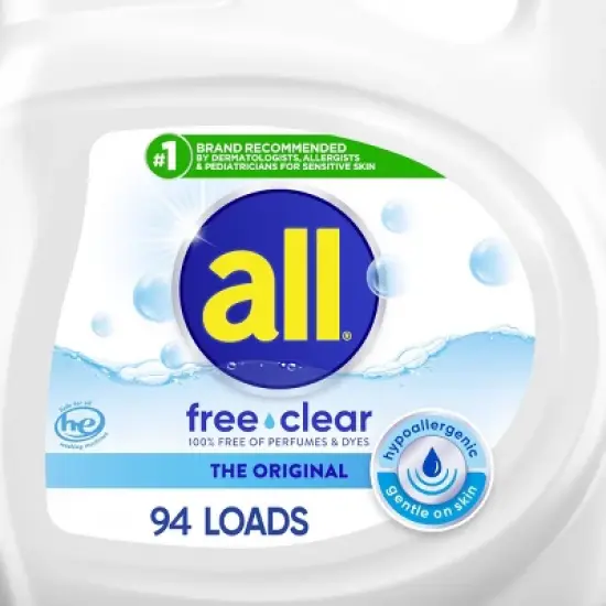All Free Clear Liquid Concentrated Laundry Concentrated Detergent image {5}