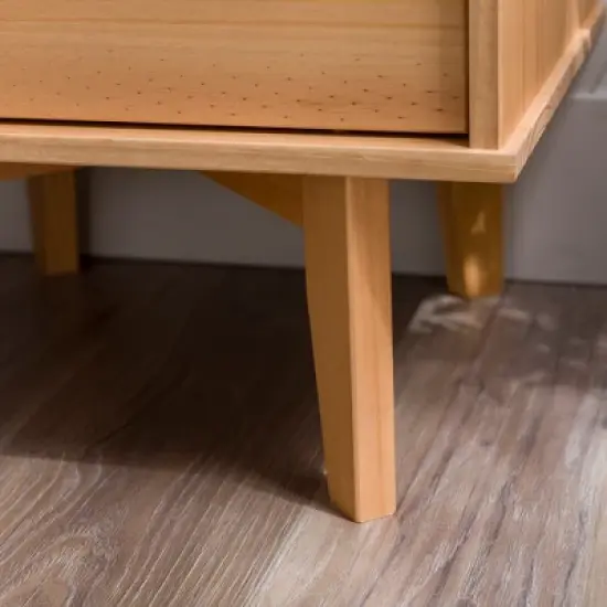 Mid-Century Modern Wood Nightstand - Saracina Home image {12}