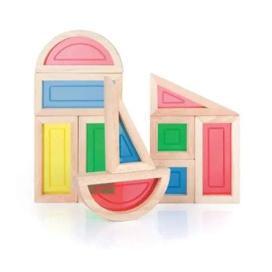 Guidecraft Rainbow Blocks  - 10 Pcs image {2}