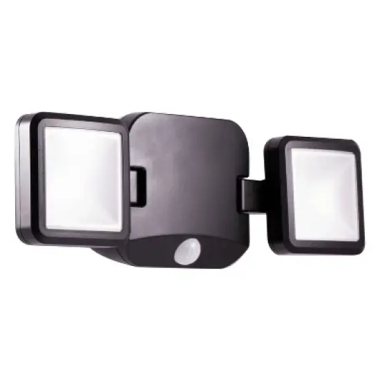 Energizer 600 Lumens Outdoor LED Motion Sensing Dual Head Security Outdoor Wall Light Black image {8}