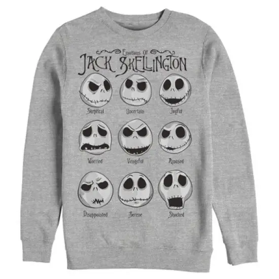 Men's The Nightmare Before Christmas Emotional Jack Sweatshirt image {3}