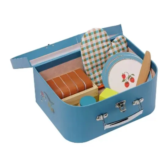 Manhattan Toy Forest Tales 17-Piece Pretend Bread Baking and Serving Set for Two with Carrying Case image {4}